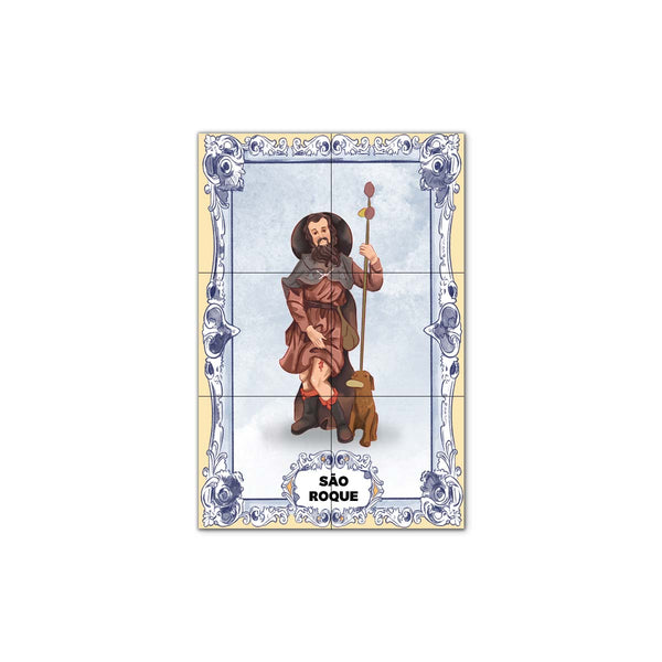 Saint Roch Tile Panel 30 cm x 45 cm