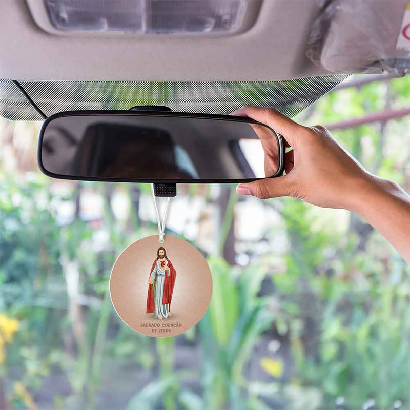 Sacred Heart of Jesus car air freshener