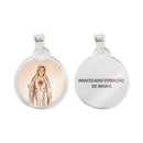 Sacred Heart of Mary Steel Medal