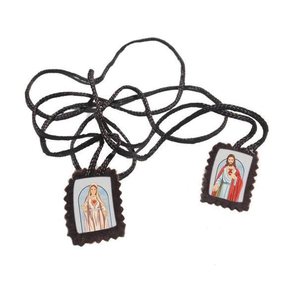 Sacred Heart of Mary Fabric Scapular