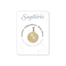 Sagitarius Golden stainless steel medal