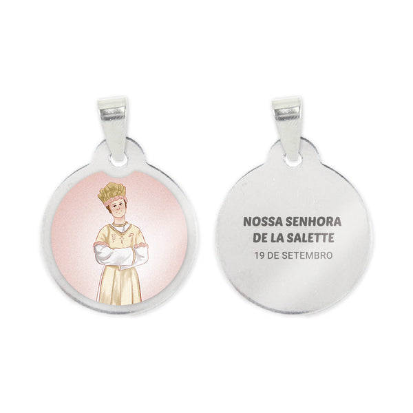 Our Lady of La Salette Steel Medal