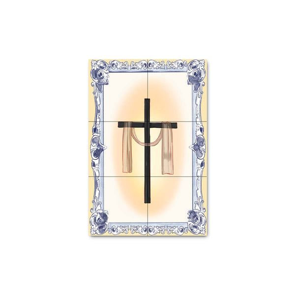 Holly Cross Tile Panel 30 cm x 45 cm