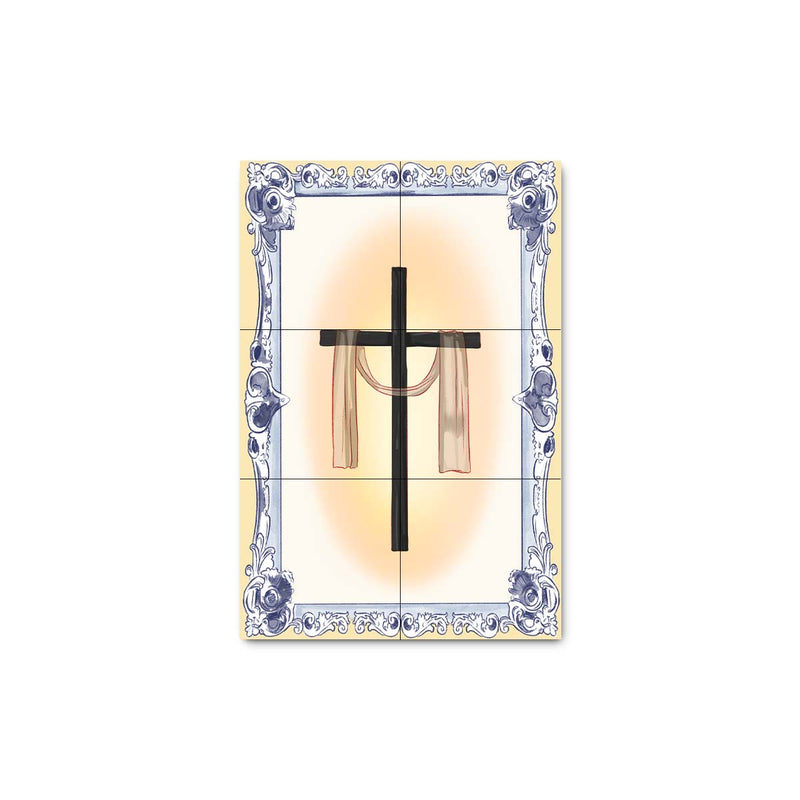 Holly Cross Tile Panel 30 cm x 45 cm