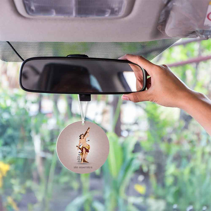 Saint Sebastian car air freshener