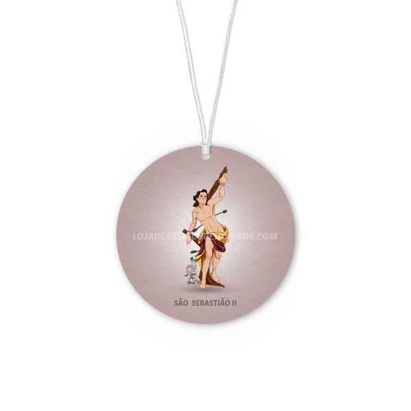Saint Sebastian car air freshener