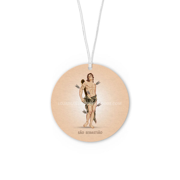 Saint Sebastian car air freshener