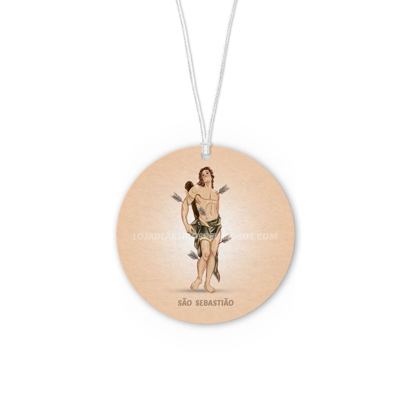 Saint Sebastian car air freshener