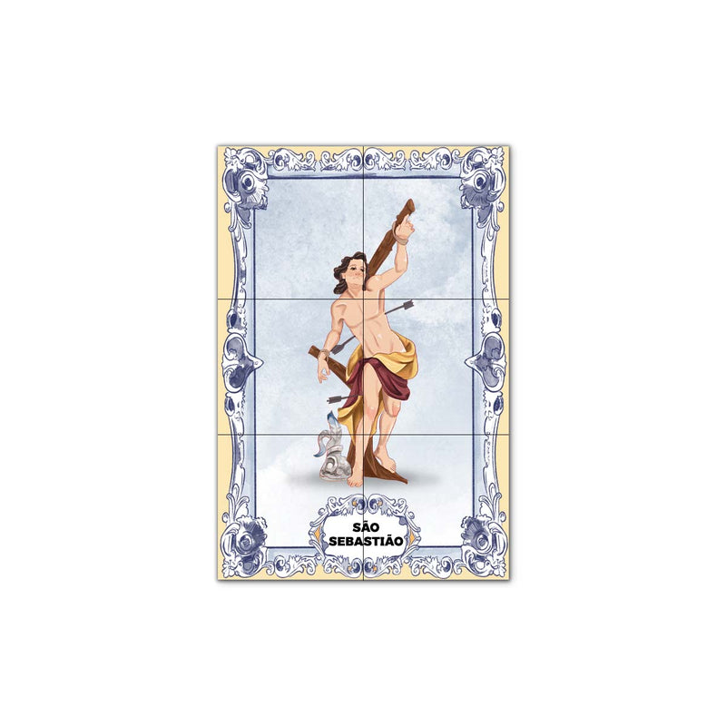 Saint Sebastian Tile Panel 30 cm x 45 cm