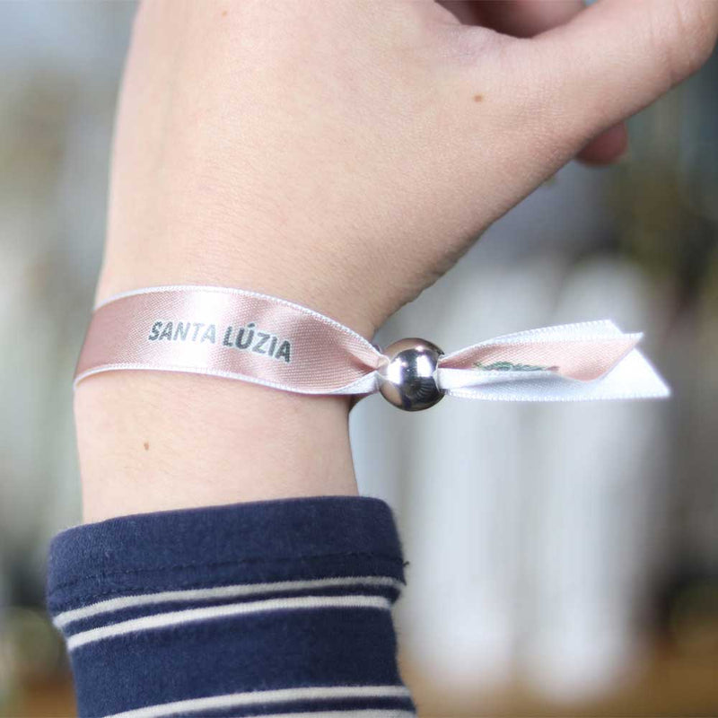 Saint Lucy fabric bracelet