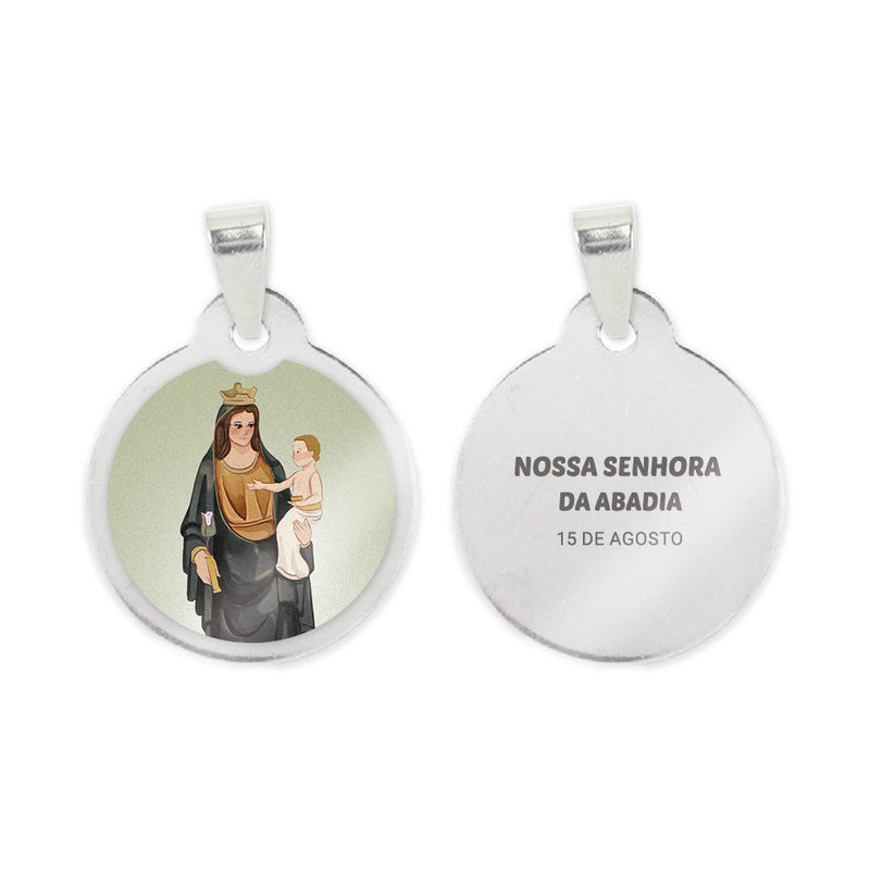 Our Lady of the Abbey Steel Medal