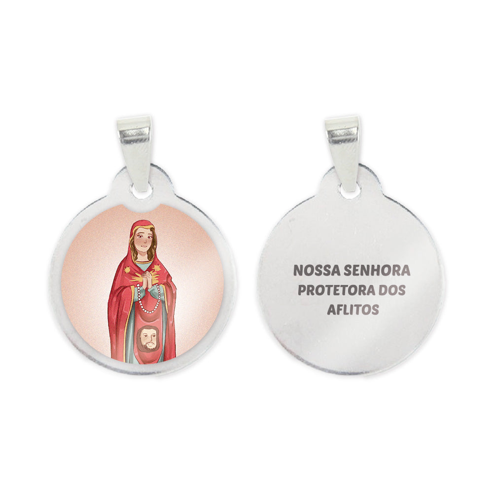 Protector Ladysof Our Lady Protector of the Afflicted Steel Medal