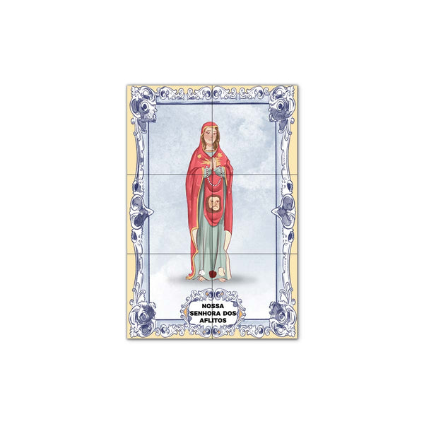 Our Lady of the Afflicted Tile Panel 30 cm x 45 cm