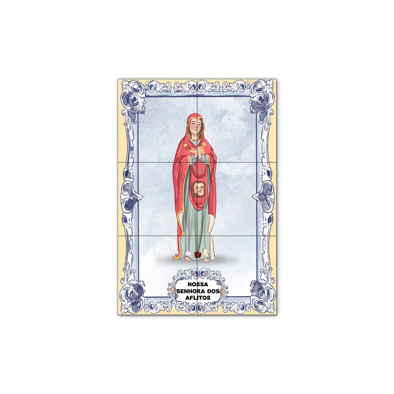 Our Lady of the Afflicted Tile Panel 30 cm x 45 cm