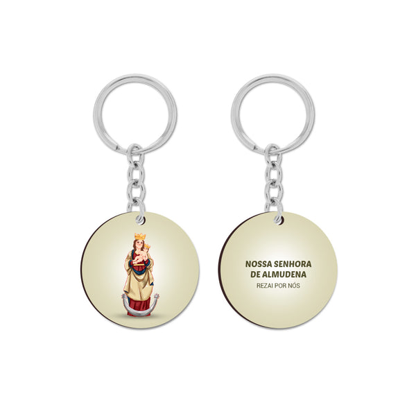 Our Lady of Almudena Keychain