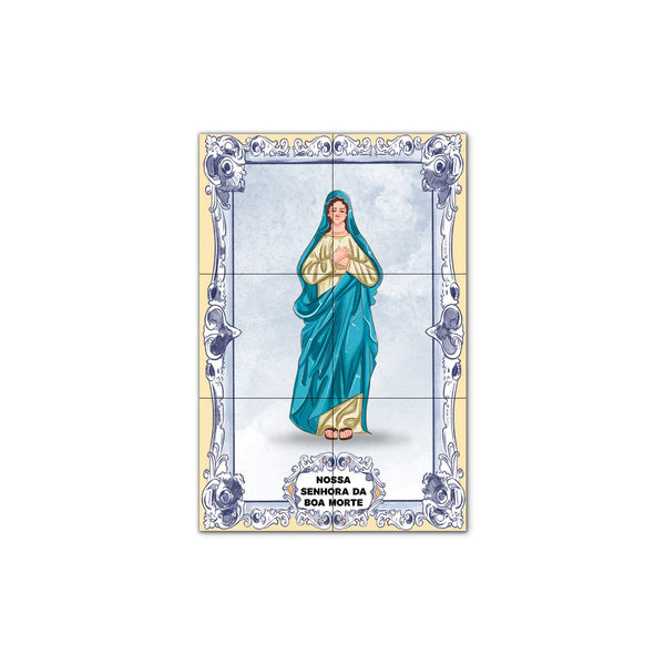 Our Lady of the Good Death Tile Panel 30 cm x 45 cm