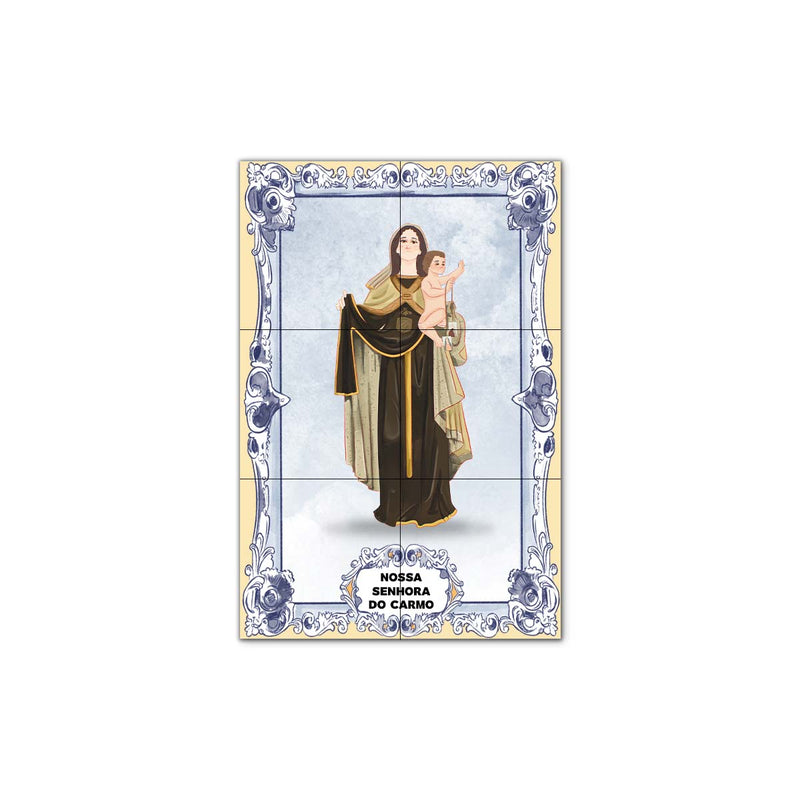 Our Lady of Mount Carmel Tile Panel 30 cm x 45 cm