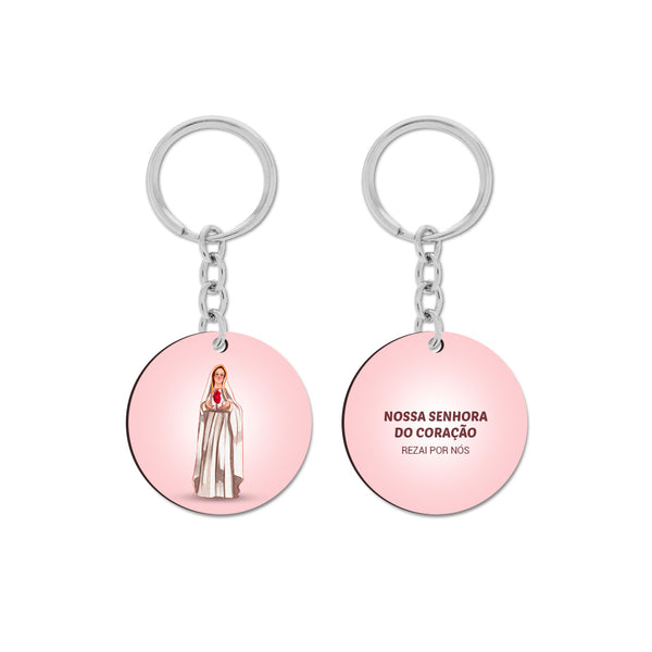 Our Lady of the Heart Keychain
