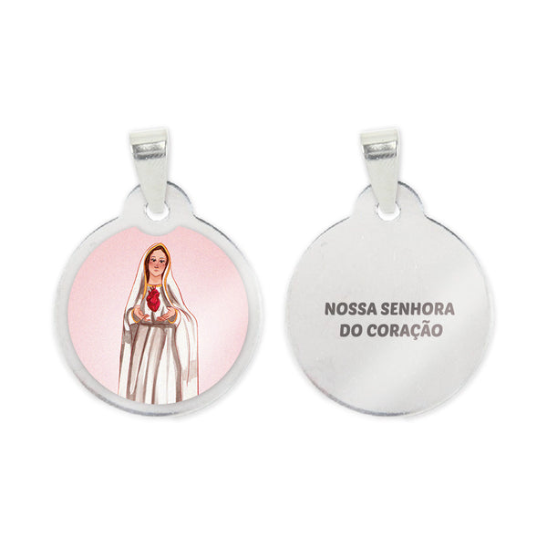 Our Lady of the Heart Steel Medal