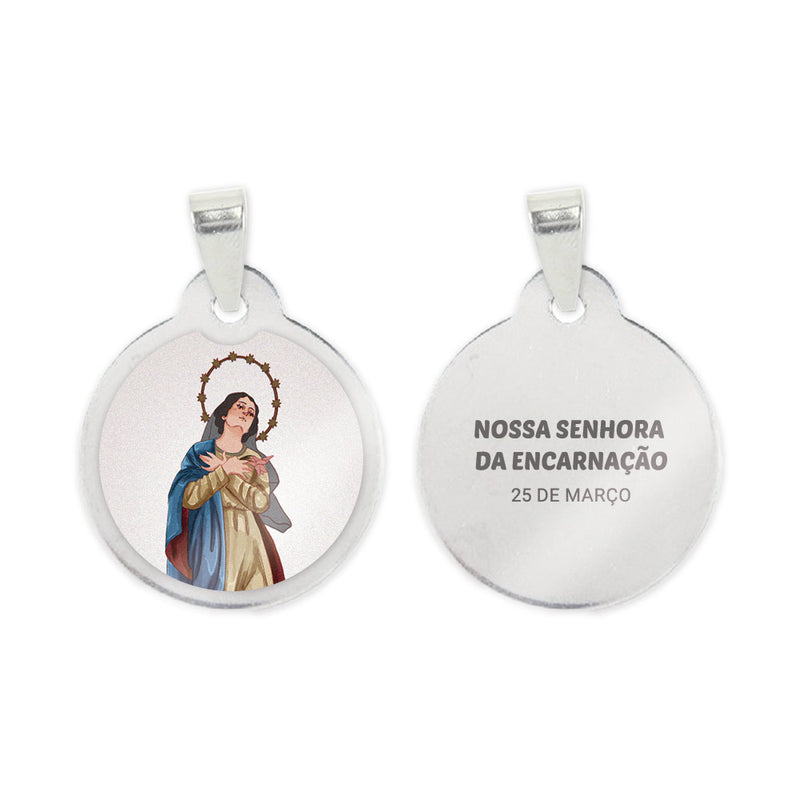 Our Lady of the Incarnation Steel Medal