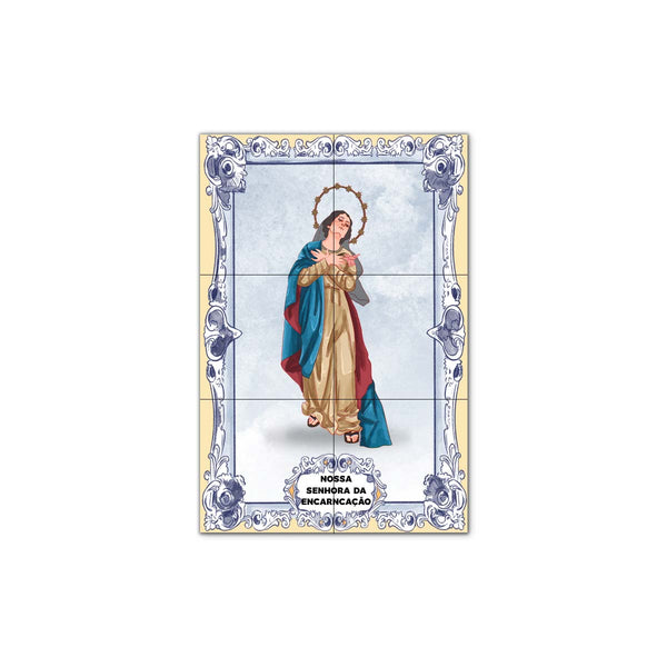Our Lady of the Incarnation Tile Panel 30 cm x 45 cm
