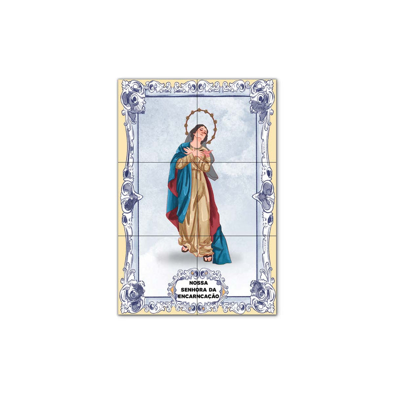Our Lady of the Incarnation Tile Panel 30 cm x 45 cm