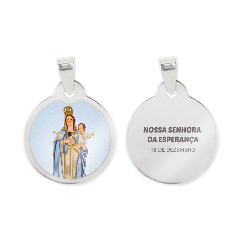 Our Lady of Hope Steel Medal