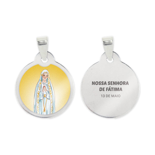 Our Lady of Fátima Steel Medal