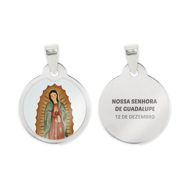 Our Lady of Guadalupe Steel Medal