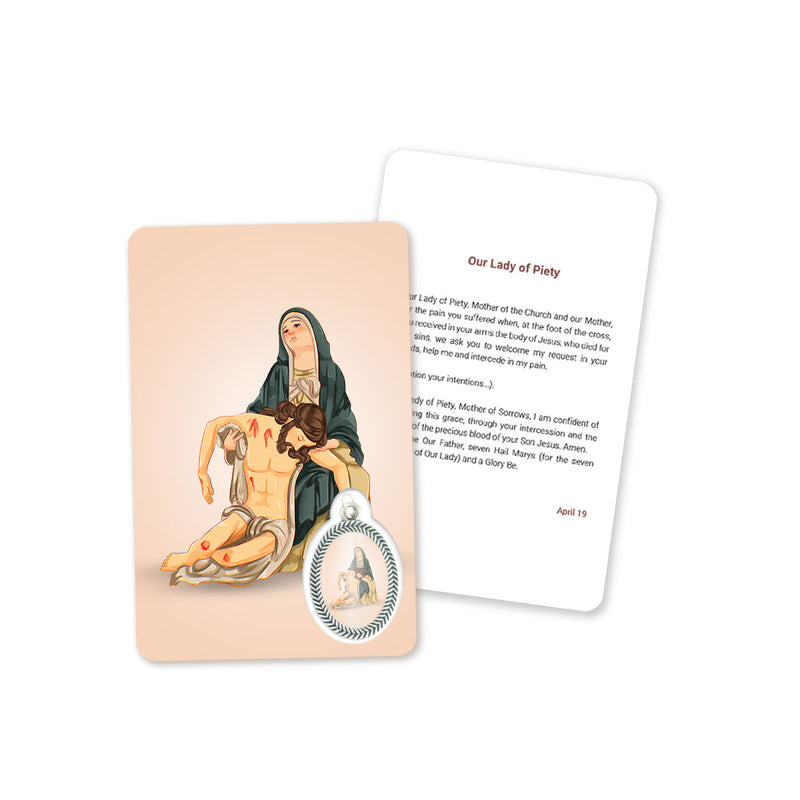 Prayer's Card to Our Lady of Piety
