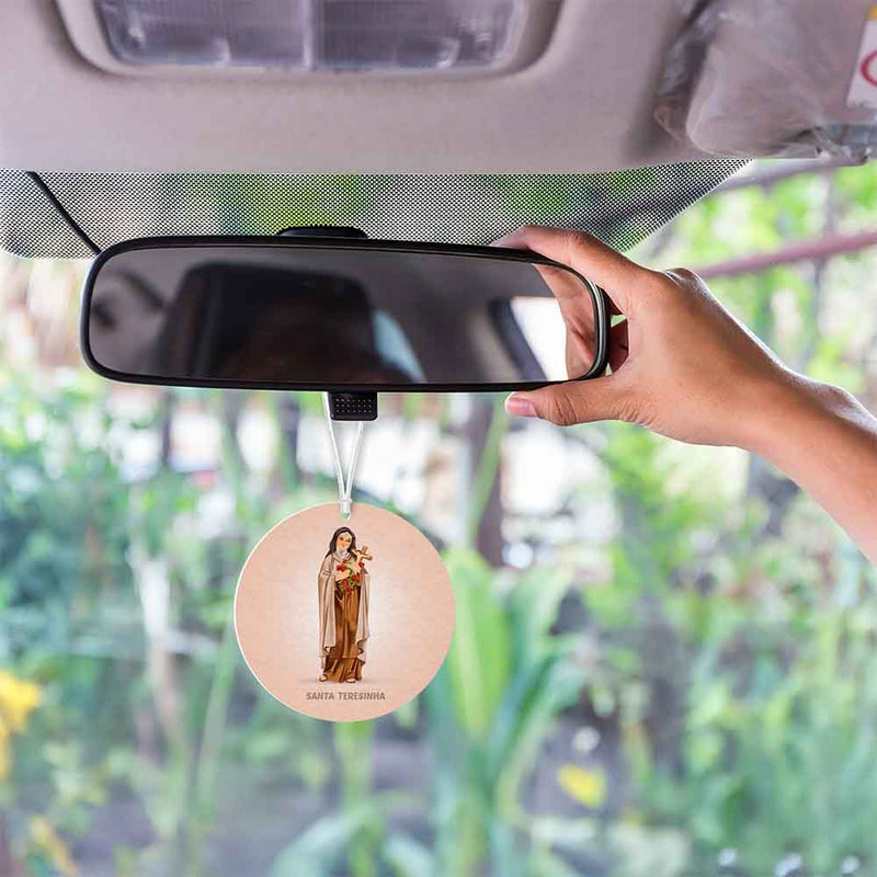 Saint Therese car air freshener