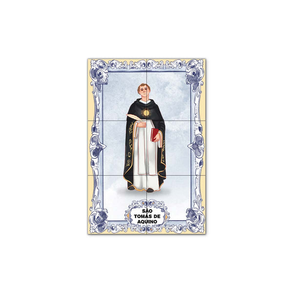 Saint Thomas Aquinas Tile Panel 30 cm x 45 cm
