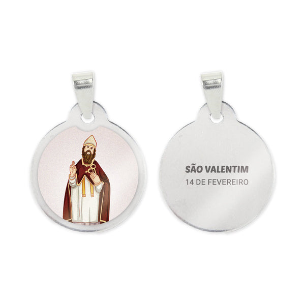 Saint Valentine Steel Medal