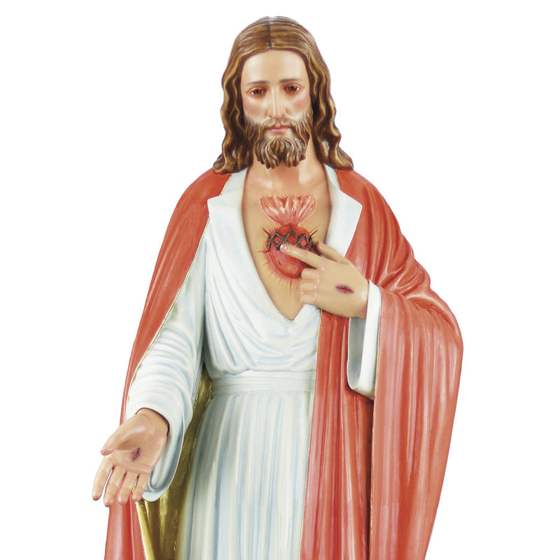 Sacred Heart of Jesus – Exclusive Handcrafted Cedar Wood Statue (120cm)