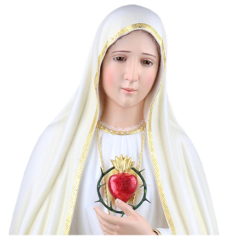 Imaculado Coração de Maria 110 cm em madeira
