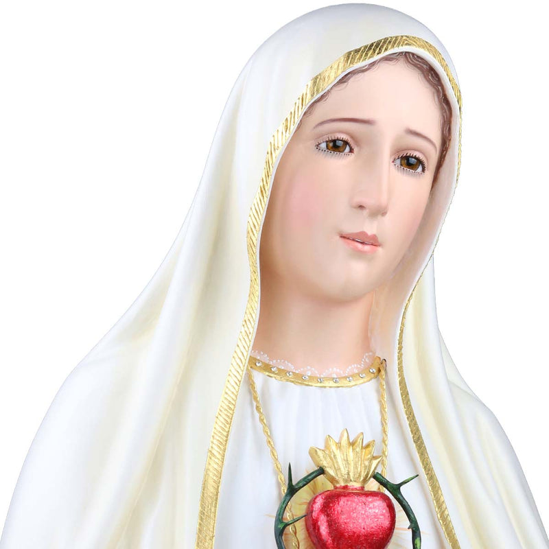 Inmaculado Corazón de María 110 cm en madera