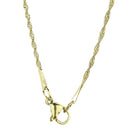 Stainless steel necklace 45 cm in gold