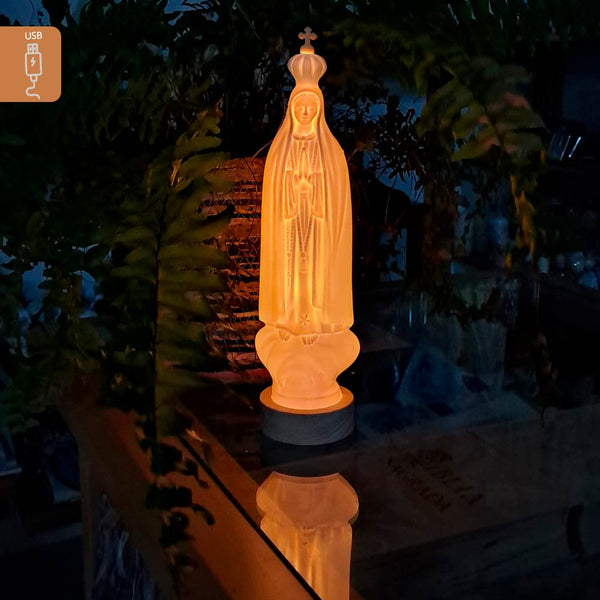 Illuminated Our Lady of Fatima - USB LED Lamp