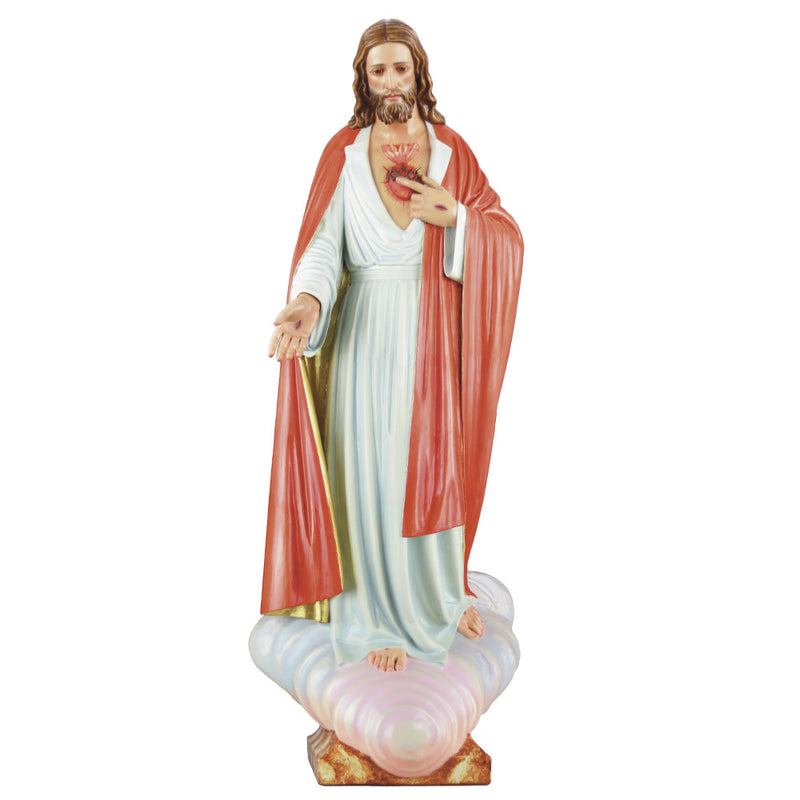 Sacred Heart of Jesus – Exclusive Handcrafted Cedar Wood Statue (120cm)