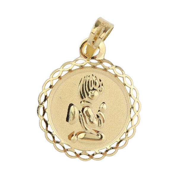 19.2-carat gold medal with a guardian angel