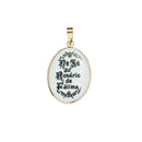 Fatima Medal colored in 19.2 carat gold