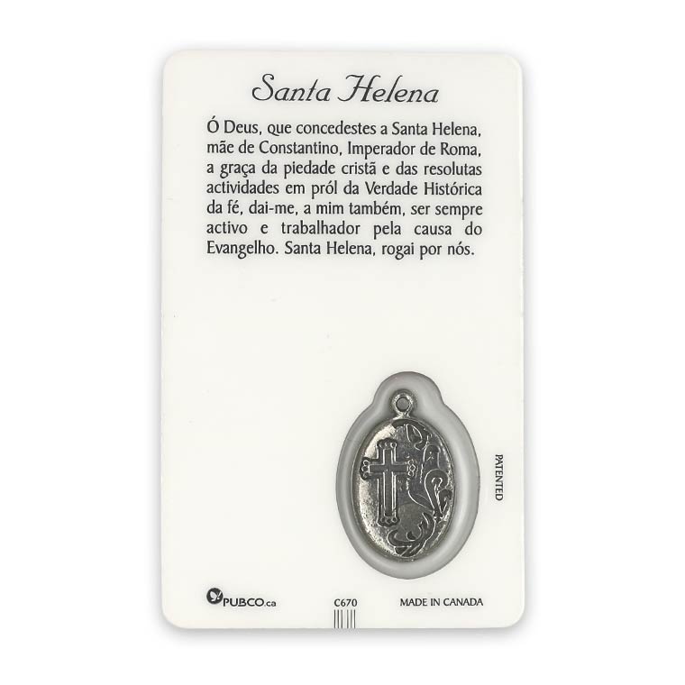 Cartão de oração de Santa Helena