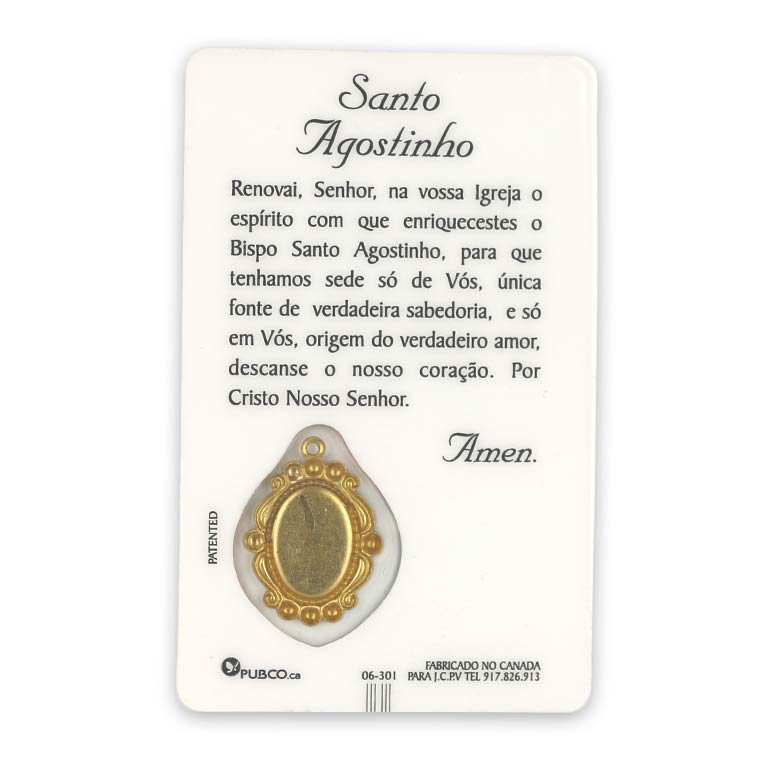 Gebetskarte des Heiligen Augustinus