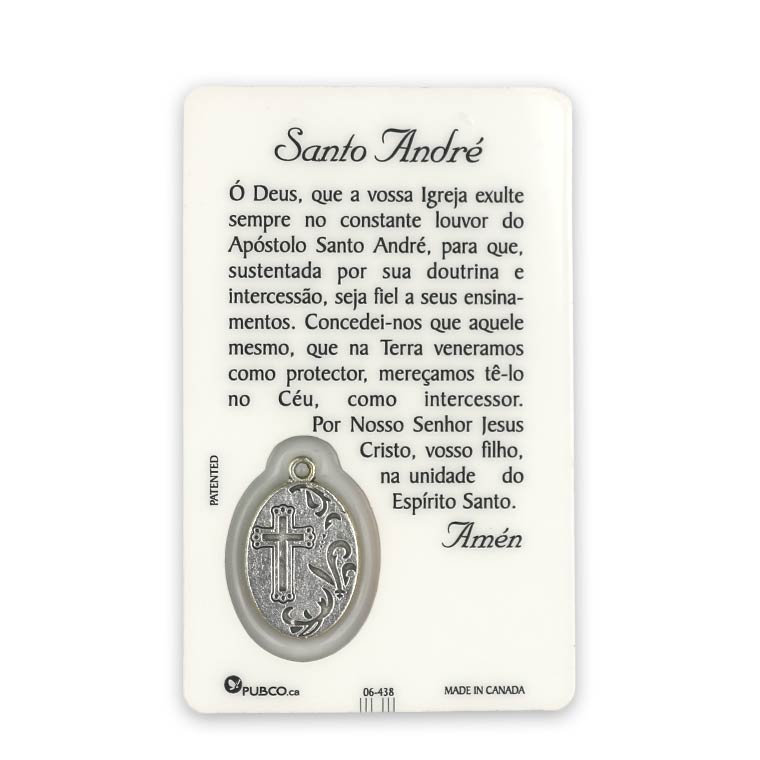 Cartão de oração de Santo André