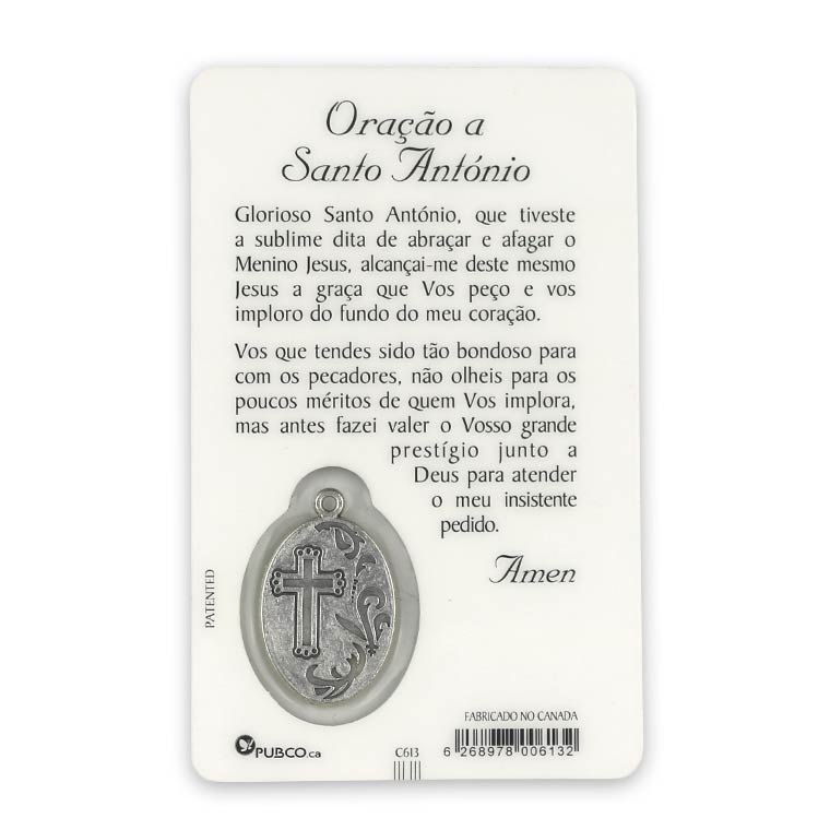 Cartão de oração de Santo Antônio