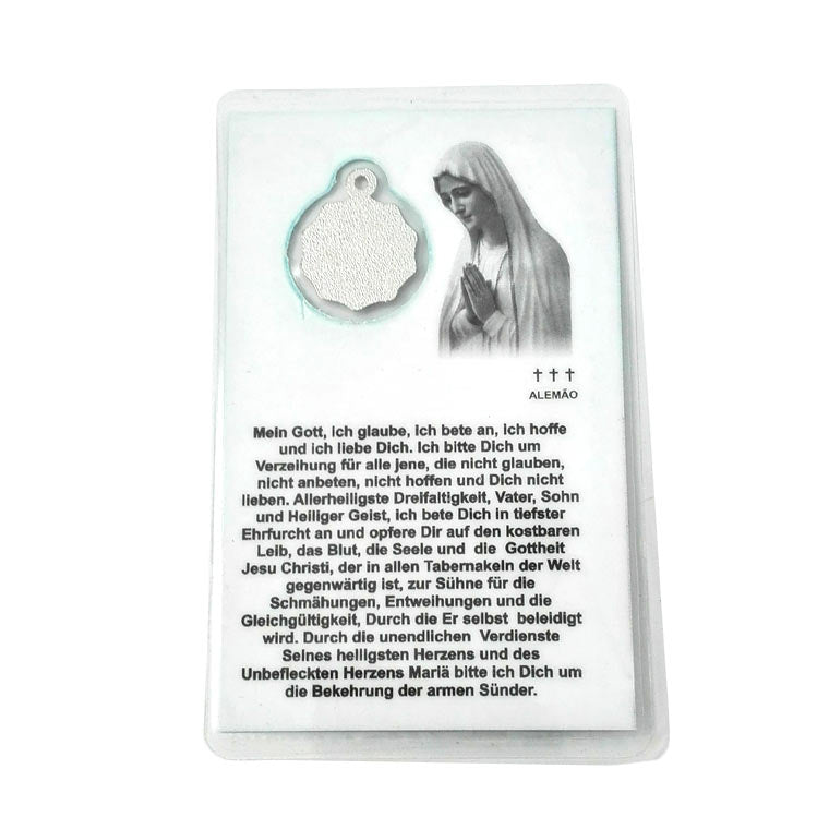 Prayer card of Fatima