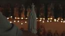 Illuminated statue of Our Lady of Fatima