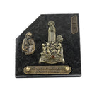 Dark Granite Funeral Plaque
