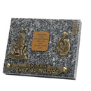 Granite plaque with dedication