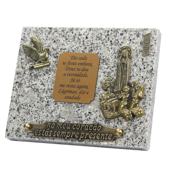 Granite funeral plaque